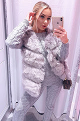 Grey Cable Knit Sweater and Leggings Loungewear Co-ord - Ionia