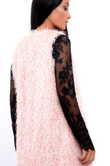Pink Soft Shaggy Gilet - Niamh