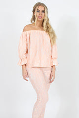 Light Pink Lace Two Piece - Nicole