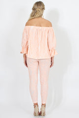 Light Pink Lace Two Piece - Nicole