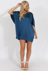 Navy Kimono Style Oversized Dress - Nicolette