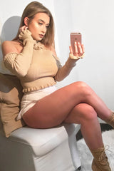 Stone Halter Neck Frill Jumper - Niley