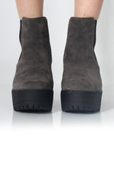 Norma Grey Suede Ankle Boots