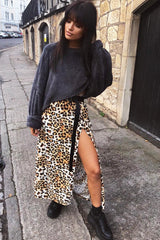 Charcoal Fluffy Long Sleeve Crop Jumper - Noura