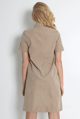 Bliss Beige Shirt Dress