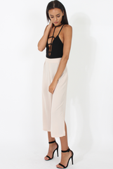Stone Side Slit Culottes - Odette