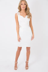 White Crochet Lace Body Dress - Tula