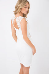 White Crochet Lace Body Dress - Tula