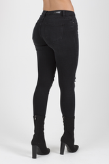 Black Denim Studded Jeans -Georgia