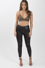 Khaki Lace Bralet - Daisy