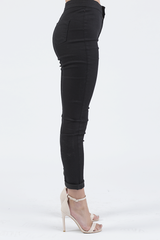 Black High Waisted Skinny Jeans - Taylor