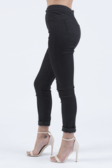 Black High Waisted Skinny Jeans - Taylor