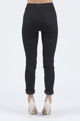 Black High Waisted Skinny Jeans - Taylor