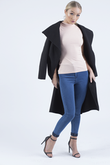 Nude Ribbed Top - Lucy