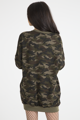Khaki Camo Eagle Jumper Dress - Maria