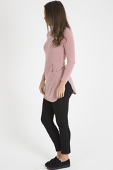 Pink Longline Hoodie - Summer