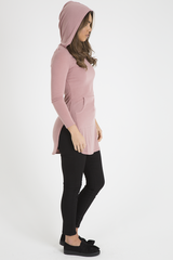 Pink Longline Hoodie - Summer