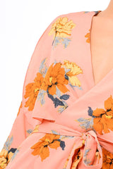 Pink Floral Panel Wrap Playsuit - Ladonna