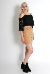 Isla Black Off The Shoulder Top