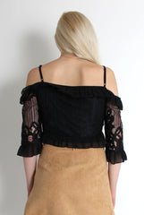 Isla Black Off The Shoulder Top