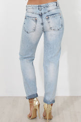 Sina Light Blue Boyfrend Jeans