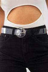 Clear Circle Buckle Belt - Rickie
