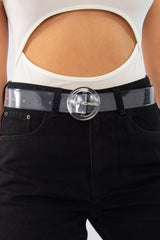Clear Circle Buckle Belt - Rickie