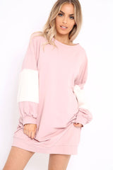 Rose Jumper Dress with Fur Sleeves - Paris