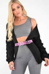 Fuchsia Pink Double Diamante Buckle Belt - Aarilyn