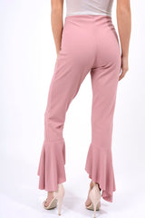 Rose Frill Hem Trousers - Payton
