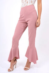 Rose Frill Hem Trousers - Payton