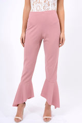 Rose Frill Hem Trousers - Payton