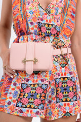 Pink Gold Buckle Bum Bag - Braley