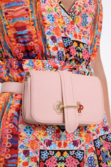 Pink Gold Buckle Bum Bag - Braley