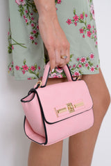 Pink Gold Detail Mini Handbag - Jazzlin