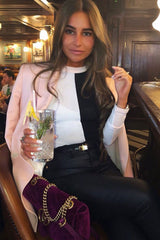 White Black and Nude Contrast Long Sleeved Bodysuit - Lareen