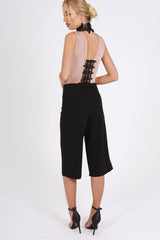 Pink Crochet Choker Bodysuit - Tamara