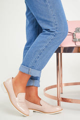 Pink Patent Brogue Style Shoe - Kytzia