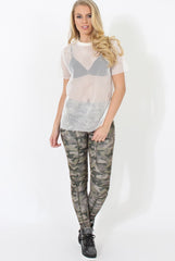 White Mesh Top - Piper