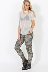 White Mesh Top - Piper