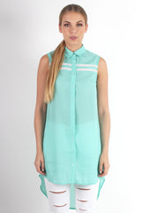 Poppy Green Long Shirt