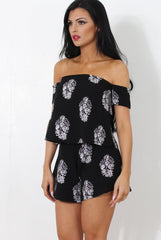 Lara Black Off The Shoulder Two Piece