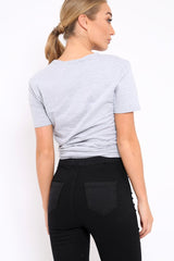 Grey Queen Slogan T-shirt - Chenise