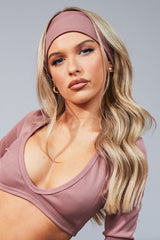 Mocha Contour Rib Headband - Clea