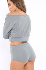 Dark Grey Loungewear Set - Tara