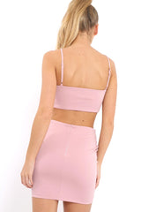 Rose Lace up Front Co-ord Set - Presley