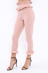 Rose Frill Hem Trousers - Paisley