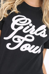 Black Girls Tour Slogan T-Shirt - Klo