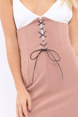 Rose Corset Lace Midi Skirt - Elise