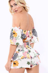 White Floral Top - Adana